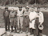 From left to right: Lionel Patterson, Bert Patterson, Dr. Weeks,<br />Willie Miller, Chester, and Henry Patterson.