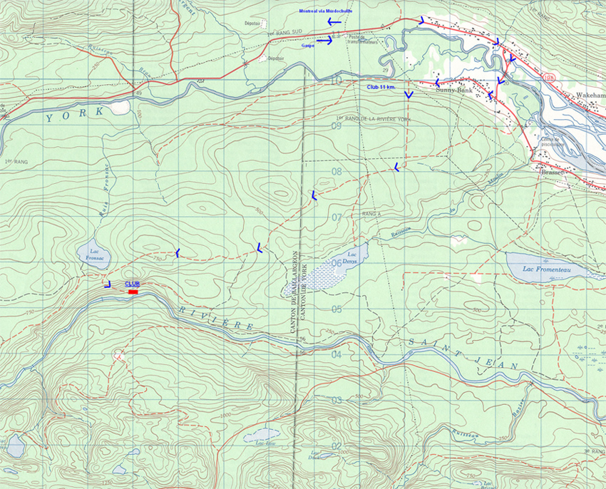 Saint John Salmon Club Map