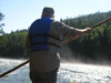 Retired Guide Blair Clark Navigating the River