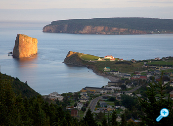 The town of Percé, QC.